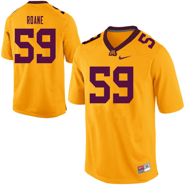 Men #59 Micah Roane Minnesota Golden Gophers College Football Jerseys Sale-Yellow